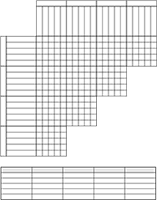 Blank Logic Puzzle Grids With Tables